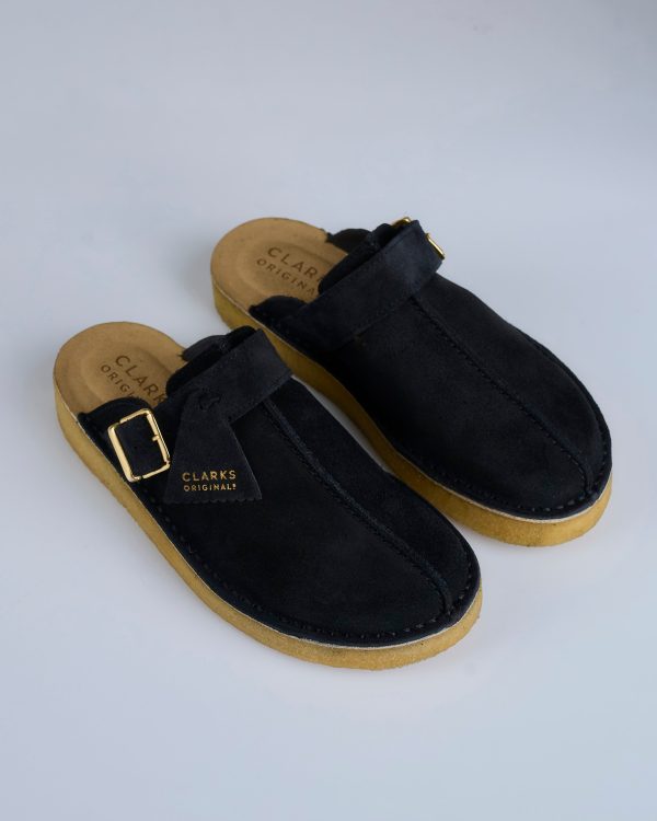 Clarks Originals Men s Trek Mule Black Suede Supply