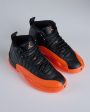 Nike Women s Air Jordan 12 Retro Black Brilliant Orange-White Online now