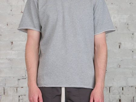 Reigning Champ Lightweight Terry Cut Off Crewneck Heather Grey Hot on Sale