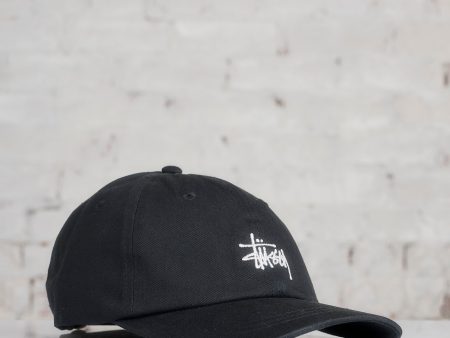 Stussy Basic Stock Low Pro Cap Black on Sale