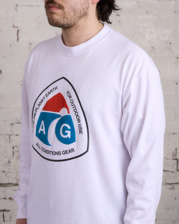 Nike ACG Outdoor Sign Long Sleeve T-Shirt White Cheap